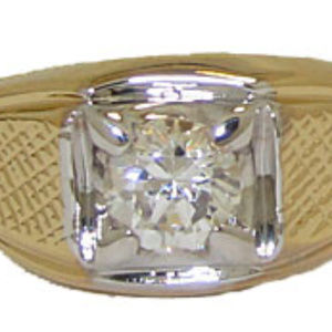 Yellow Gold Men's High Quality CZ Ring NWT